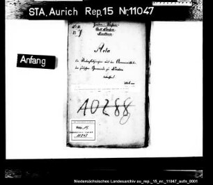 Die Armenverwaltung bei der jüdischen Gemeinde in Norden