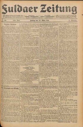 Ausgabe vom Freitag, den 20. März 1914.