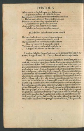 Epistola Bebelii