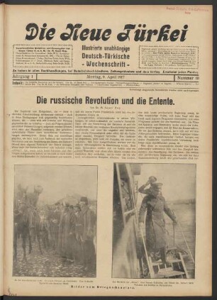 Jahrgang 1. Montag, 9. April 1917. Nummer 10