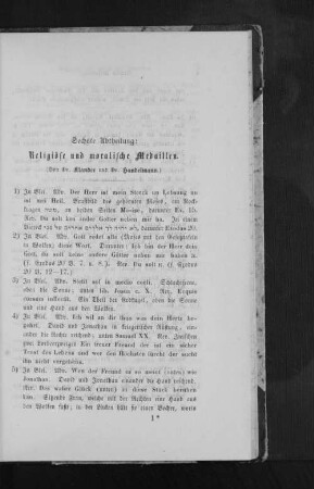 Sechste Abtheilung: Religiöse u. moralische Medaillen
