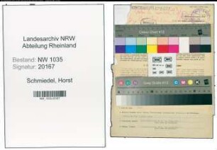 Entnazifizierung Horst Schmiedel , geb. 02.12.1918 (Angestellter)