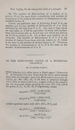 On the nine-points circle of a spherical triangle.