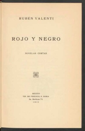 Rojo y negro : novelas cortas