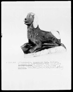 Liegender Hund