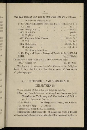 67-68, VII. Industrial and mercantile departments