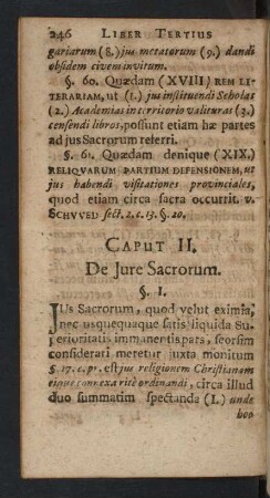 Caput II. De Jure Sacrorum.