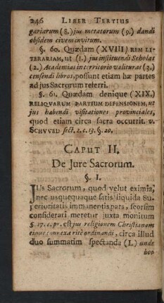 Caput II. De Jure Sacrorum.