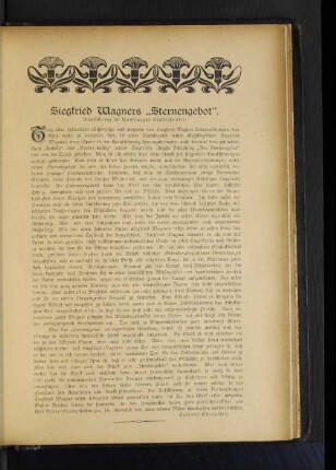 Siegfried Wagners "Sternengebot"