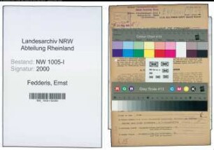 Entnazifizierung Ernst Fedderis , geb. 28.02.1906 (Verwaltungsangestellter)