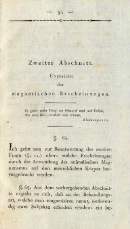 Zweiter Abschnitt. Übersicht der magnetischen Erscheinungen