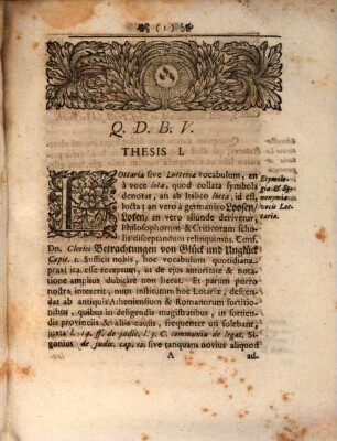 Dispvtatio Inavgvralis Jvridica De Eo Qvod Jvstvm Est Circa Lottarias