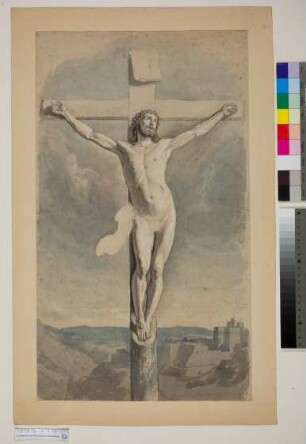 Kruzifix (Entwurf für Loccumer Altargemälde)