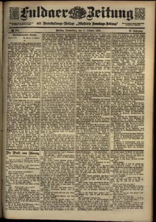 Ausgabe vom Donnerstag, den 11. Oktober 1900.