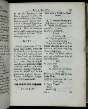 Caput IV. De Obstructione narium.