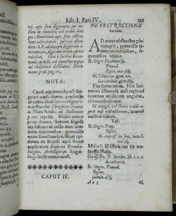 Caput IV. De Obstructione narium.