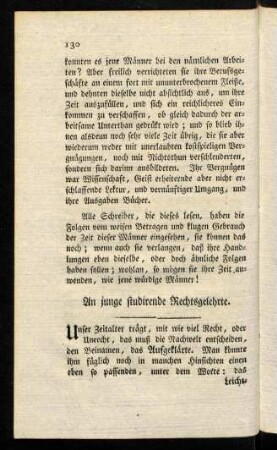 130-142, An junge studirende Rechtsgelehrte