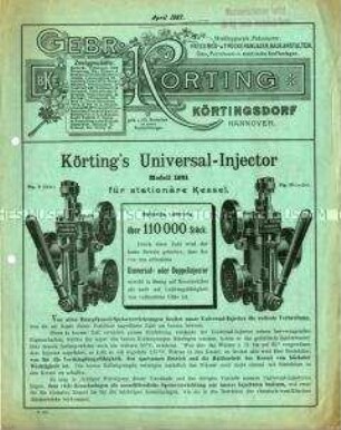 Universal-Injektor Modell 1891 für stationäre Kessel