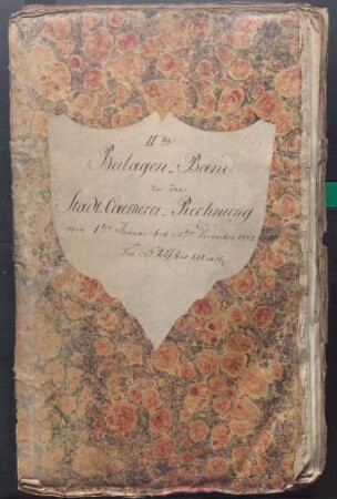 IX A 1 - Alte Stadtrechnungen (1822)