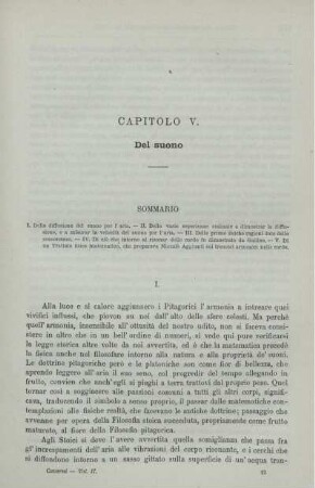 Capitolo V. Del suono.