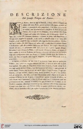 Descrizione del famoso Tempio del Panteo