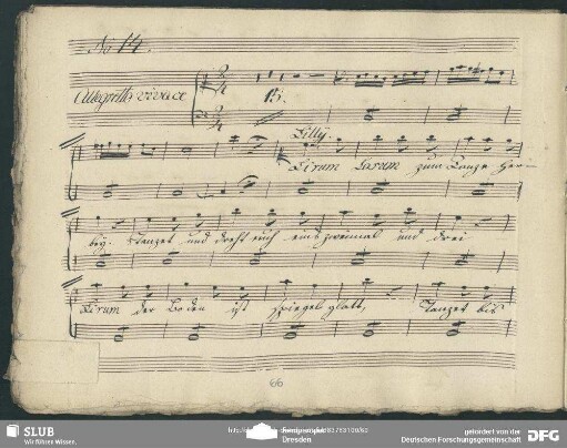 No. 14 "Lirum larum zum Tanze herbey"