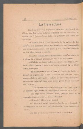 La herradura : [Traducción]