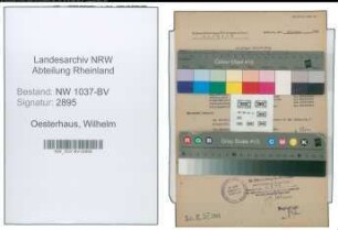 Entnazifizierung Wilhelm Oesterhaus , geb. 16.09.1913 (Polizist)
