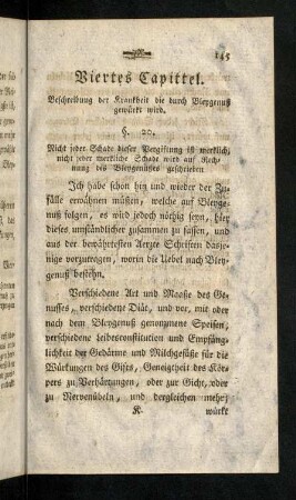 145-169, Viertes Capitel. Beschreibung der Krankheit die durch Bleygenuß gewürk wird. §. 20. - §. 23.