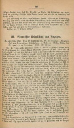 649-654 Literarische Uebersichten und Anzeigen