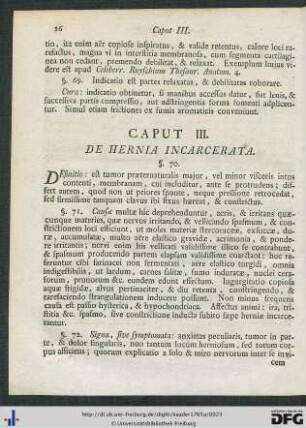 Caput III. De Hernia Incarcerata.