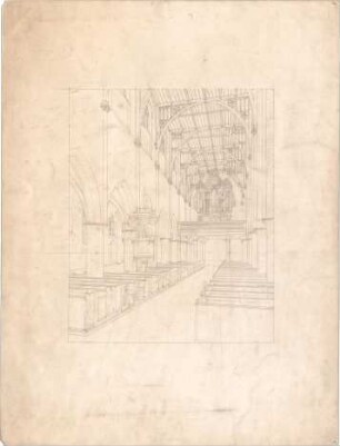 Schmidt, Heinrich von; Köln; Herz-Jesu-Kirche - Blick auf die Orgel (Perspektive)