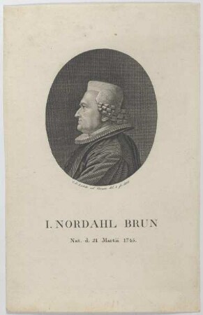 Bildnis des I. Nordahl Brun