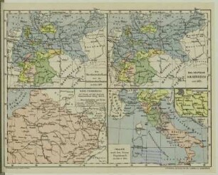 Der norddeutsche Bund und die süddeutschen Staaten im Jahre 1867. Das Deutsche Kaiserreich seit 1871. Nord-Frankreich mit Bezug auf den deutsch-französischen Krieg 1870-71. Italien nach dem Sturze Napoleon's I. im Jahr 1815