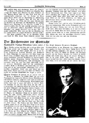Der Kirchenvater der Eintracht : Erzbischof D. Nathan Söderblom (1866 – 1931)