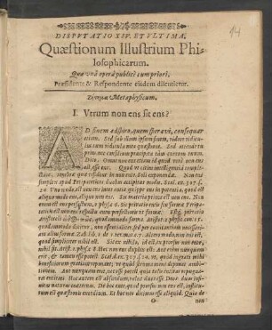 Disputatio XIV. Et Ultima.
