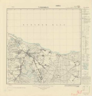 2250 (alte Nr.: 861) Ueckermünde, Meßtischblatt (4cm - Karte)