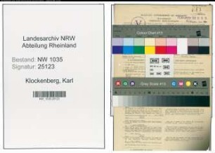 Entnazifizierung Karl Klockenberg , geb. 04.07.1904 (Ingenieur)