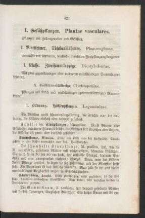 I. Gefäßpflanzen. Plantae vasculares.