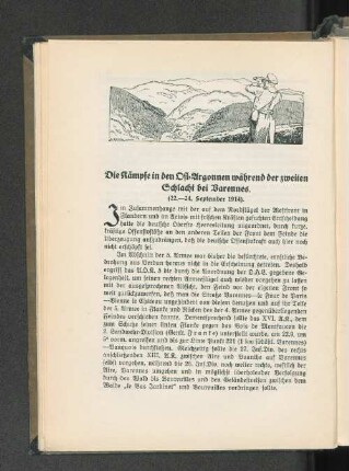 Die Kämpfe in den Ost-Argonnen während der zweiten Schlacht bei Varennes. : (22.-24. September 1914.)