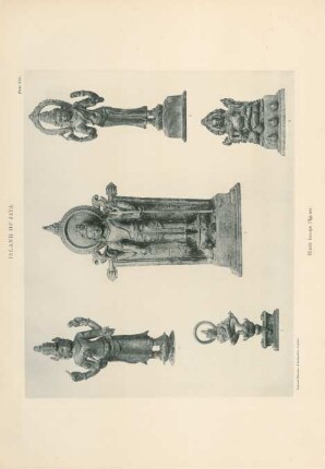 Plate XXI. Island of Java. Hindû bronze figures