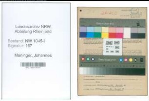 Entnazifizierung Johannes Maninger , geb. 11.04.1913 (Elektriker)