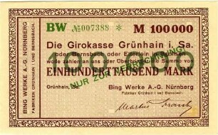 Einhunderttausend Mark