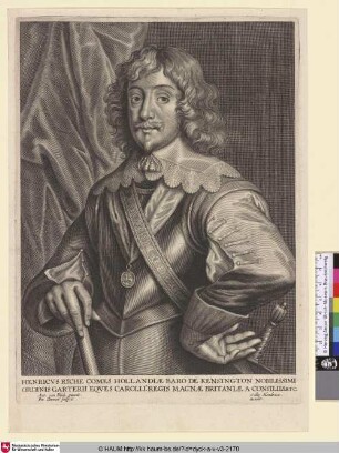Henricus Riche [Porträt des Henry Rich; Henry Rich, 1st Earl of Holland; Portret van Hendrik Rich, graaf van Holland en Warwick]