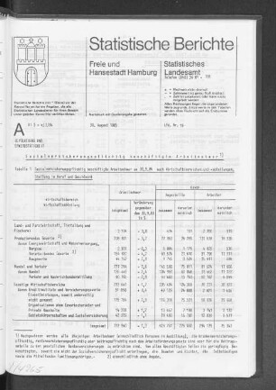 Sozialversicherungspflichtig beschäftigte Arbeitnehmer : Lfd. Nr. 19