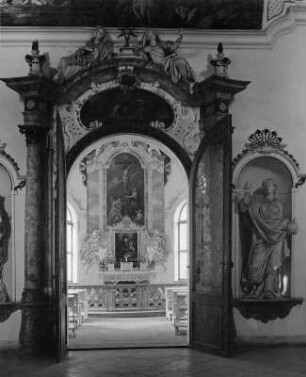 Portal : Portal (1729; A. Bossi). Ottobeuren, Benediktinerabtei Ottobeuren, Vorhalle, Klausur