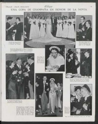 Una copa de champaña en honor de la novia : Enlace Leslie - Mulcahy