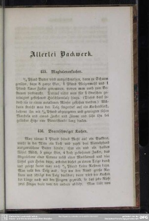 Allerlei Backwerk