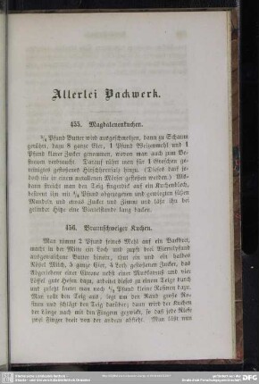 Allerlei Backwerk