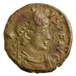 Münze, Aes 4, 406 - 408 n. Chr.